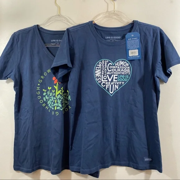 Life is Good Bundle (2) Short Sleeve Tee Shirts M - Picture 2 of 9